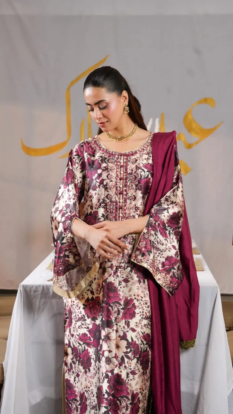 Ghazal Luxe Embellished Festive 2026 by House of Mist | HMGZ-E26-05 image 6