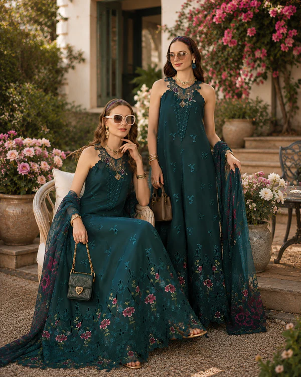 Noor Luxury Printskhas ’26 by Saadia Asad || D6 – Coblat Teal