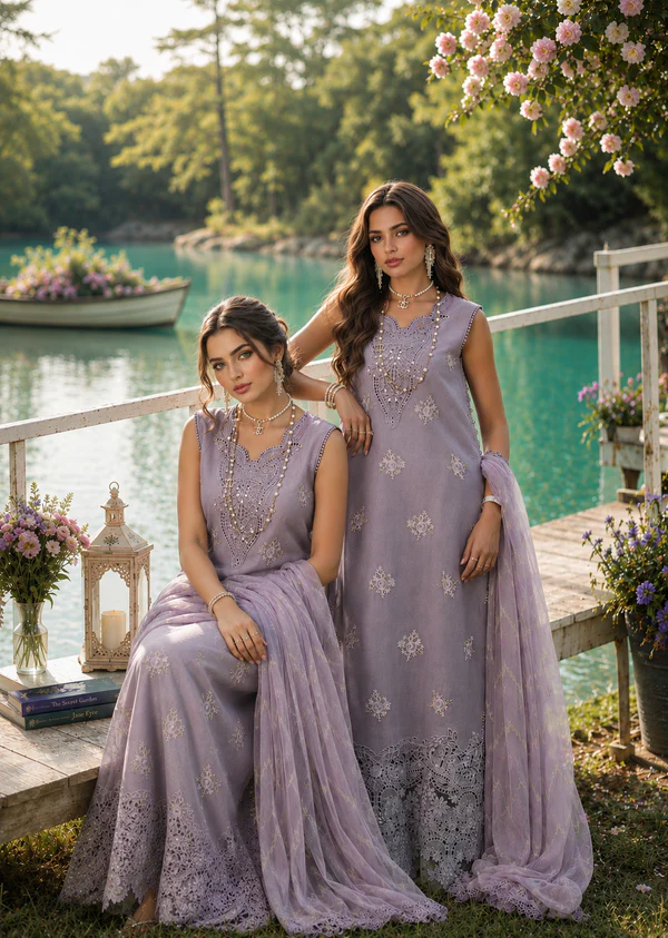 Noor  Luxury Printskhas ’26 by Saadia Asad || D4 – Lavender Lights