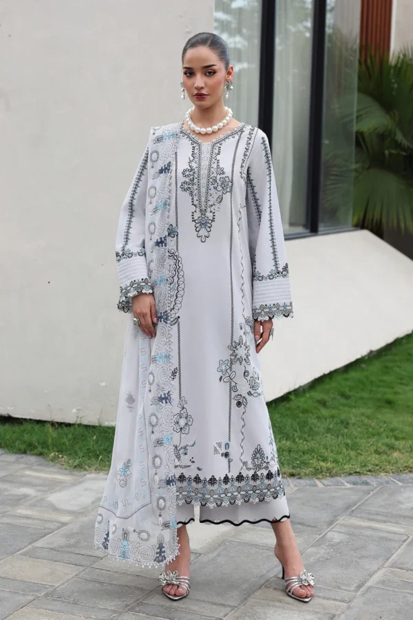 Qalamkar Qline Lawn Drop 2 | 2026 | QKL-03 SAMIA