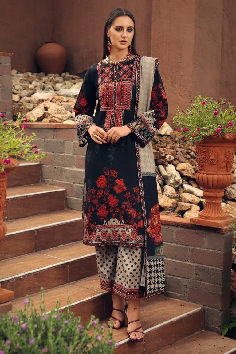 Charizma Combination Collection 3-PC Unstitched Embroidered Linen Collection CCW7-10 - New Arrivals