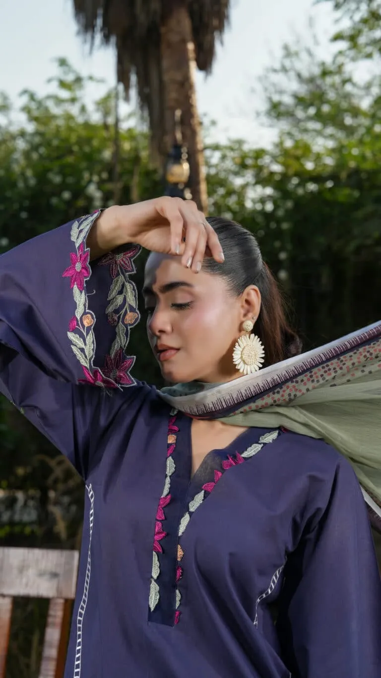 Ghazal Embroidered Summer Lawn Vol 1 2026 | House of Mist | HMGZ-LL26-10 image 3