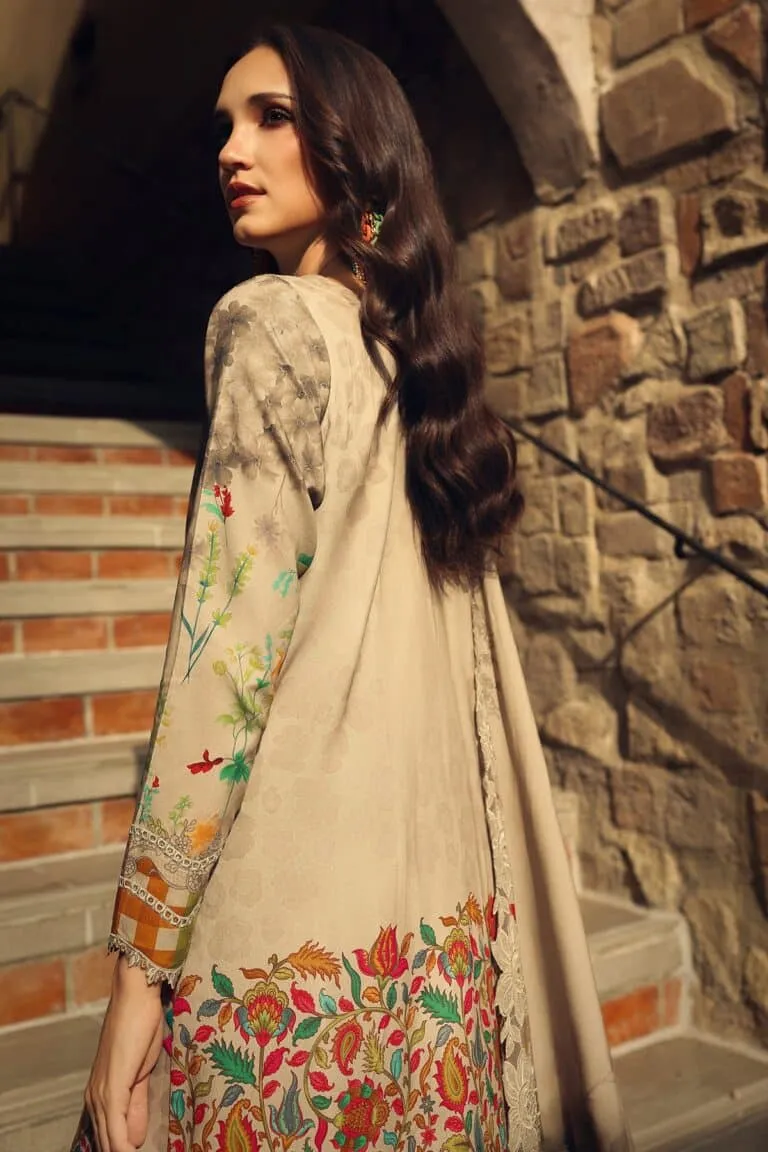 Charizma Combination Collection 3-PC Unstitched Embroidered Linen Collection CCW7-07 image 3