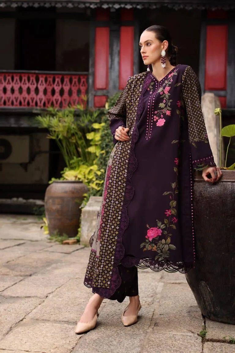 Charizma Combination Collection 3-PC Unstitched Embroidered Linen Collection CCW7-05