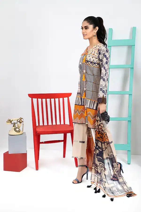 Lakhany Printed Khaddar | KP-18 image 2