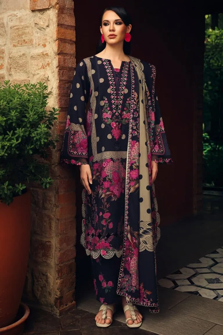 Charizma Combination Collection 3-PC Unstitched Embroidered Linen Collection CCW7-08 - New Arrivals