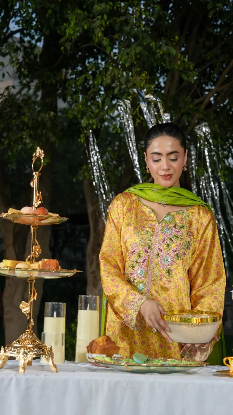 Ghazal Luxe Embellished Festive 2026 by House of Mist | HMGZ-E26-09 image 3