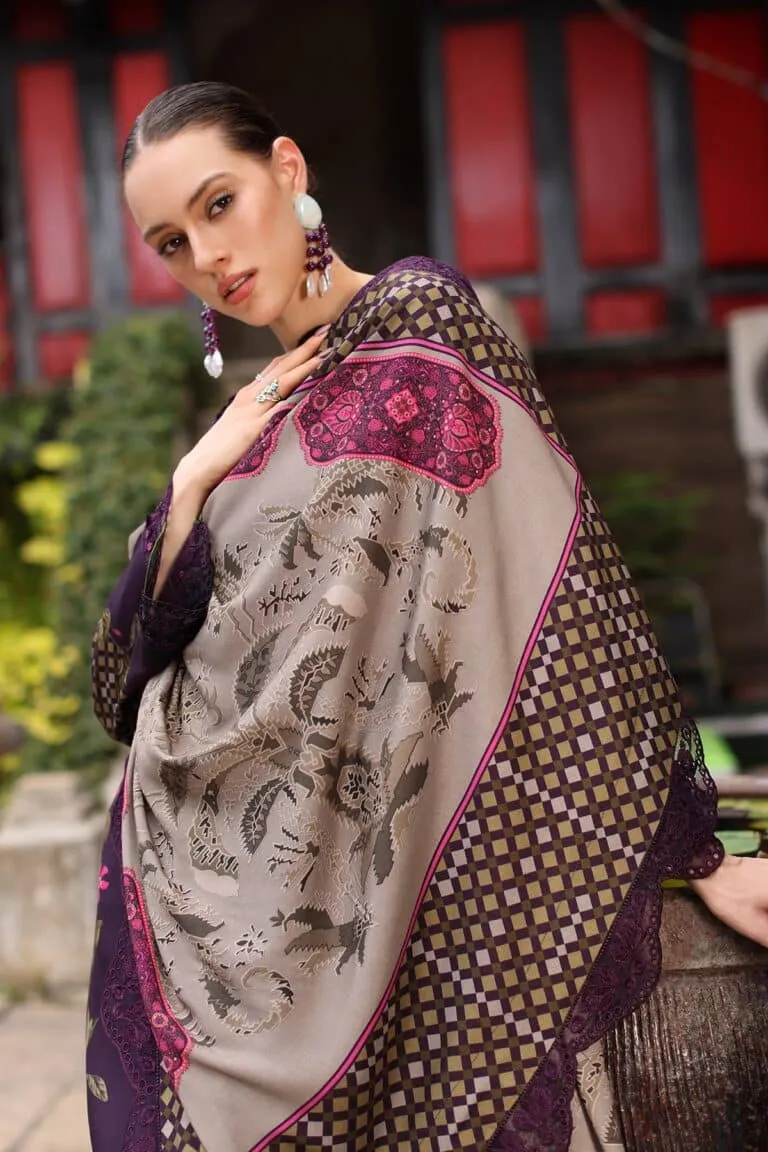 Charizma Combination Collection 3-PC Unstitched Embroidered Linen Collection CCW7-05 image 2