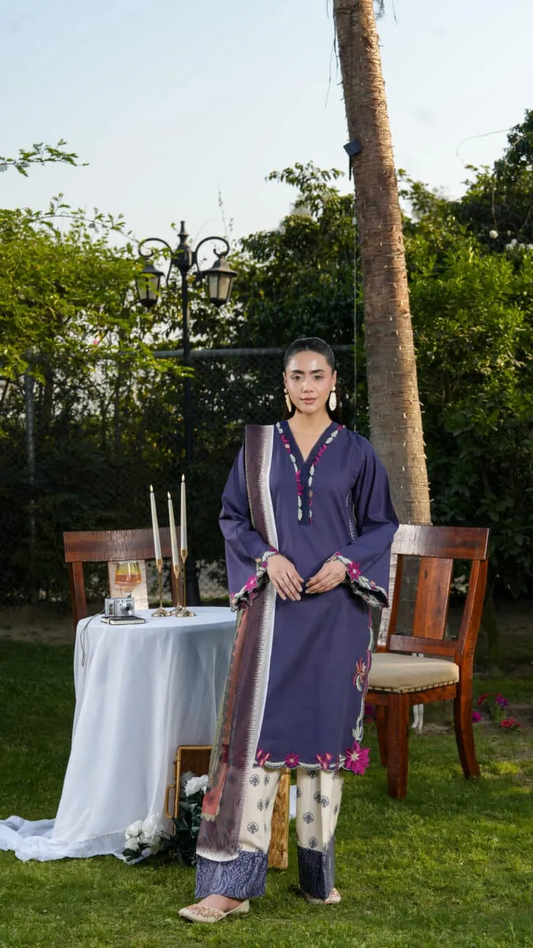 Ghazal Embroidered Summer Lawn Vol 1 2026 | House of Mist | HMGZ-LL26-10 image 2