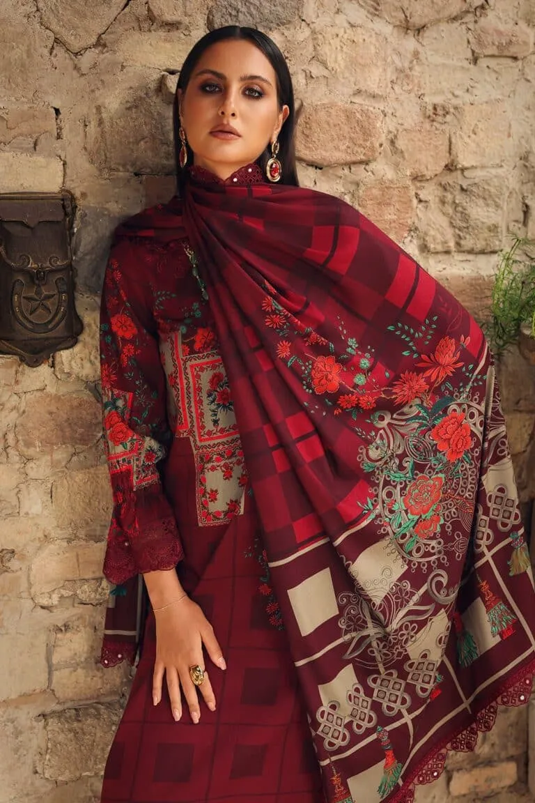 Charizma Combination Collection 3-PC Unstitched Embroidered Linen Collection CCW7-06 - New Arrivals